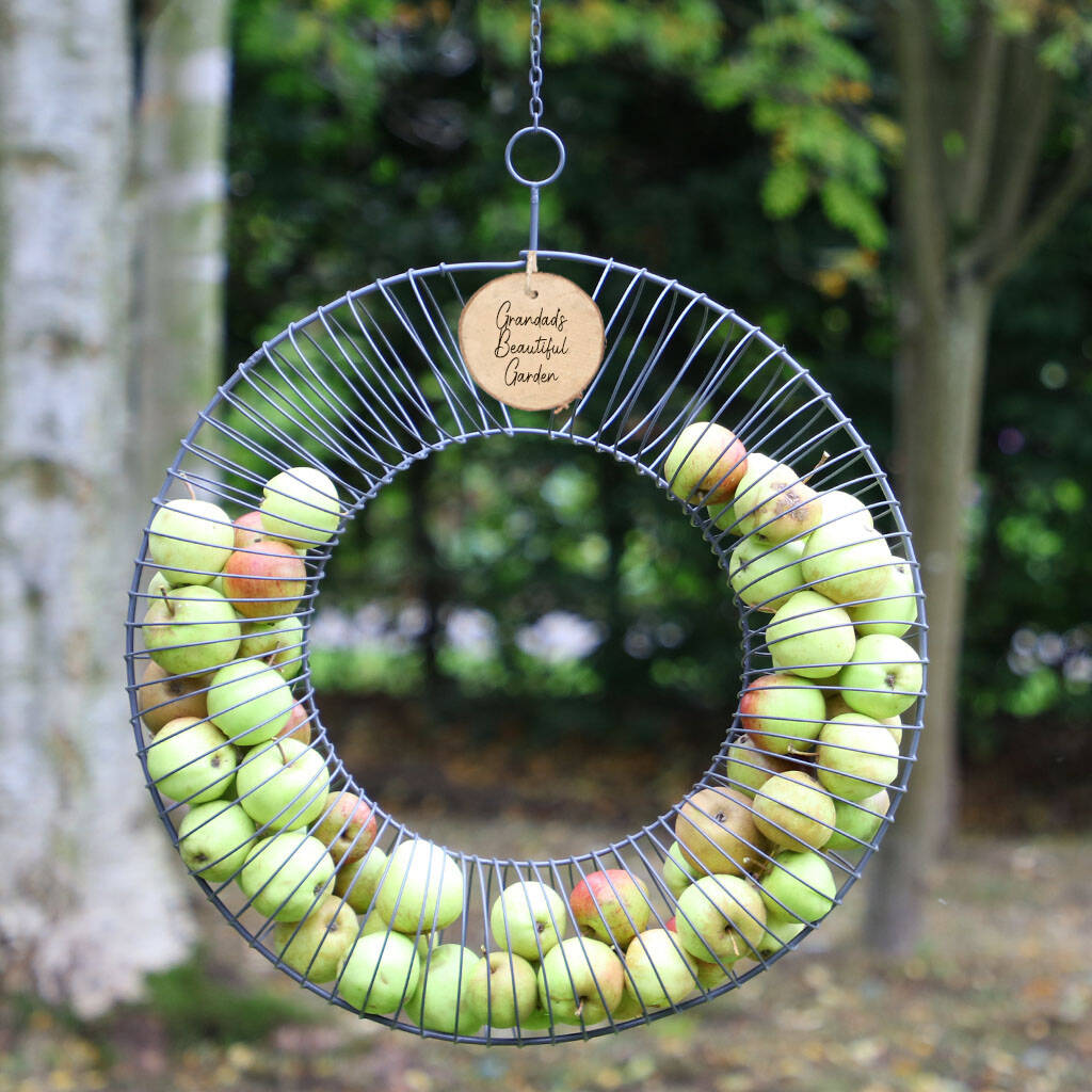 Personalised Garden Bird Feeder Ring By Dibor