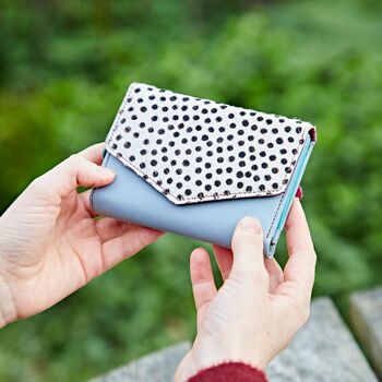 Ananya Multicoloured Recycled Leather Purse, 6 of 10