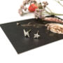 Sterling Silver Graduation Lightening Bolt And Star Mismatched Earrings, thumbnail 3 of 11