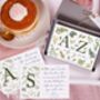 A To Z Of You Botanical Cards In A Gift Box Set, thumbnail 1 of 6