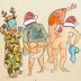 Merry Christmass Wild Swim Card, thumbnail 1 of 2