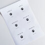 Custom Pet Paw Waterproof Labels, thumbnail 1 of 10