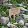 Personalised Solid Cherry Wood Allotment Sign, thumbnail 5 of 8
