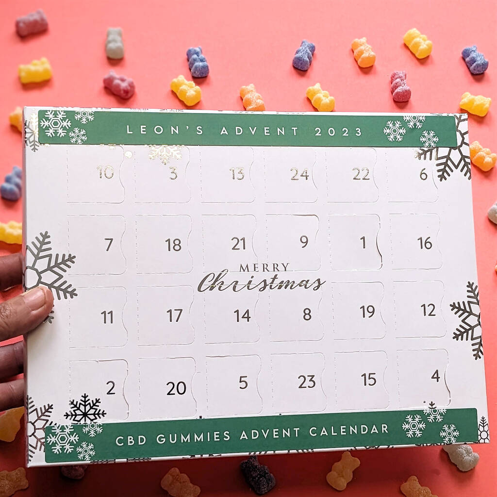 Personalised Cbd Gummies Advent Calendar By MixPixie