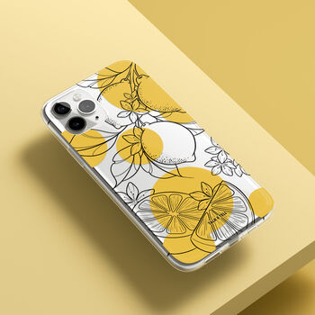 Lemon Floral Phone Case For iPhone, 3 of 10