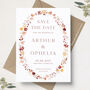 Autumn Wedding Save The Date Cards, thumbnail 4 of 5