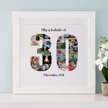 Personalised 30th Birthday Photo Collage, 4 of 8