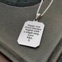 Large Dog Tag St Christopher Silver Necklace, thumbnail 5 of 12
