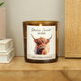 Personalised Highland Cow Candle For New Home, thumbnail 2 of 2