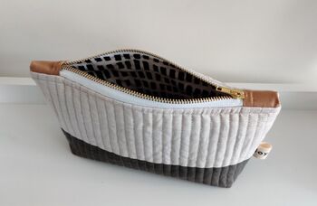 Two Tone Quilted Pouch, 2 of 2