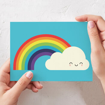 Happy Rainbow Kawaii Card, 2 of 6