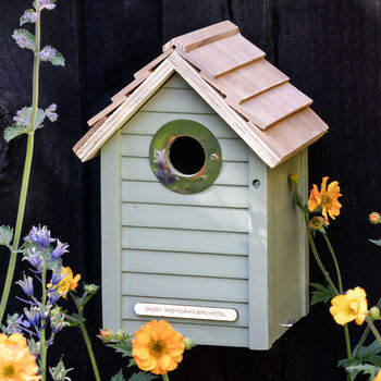 Personalised Wooden Bird Nest Box, 4 of 8