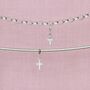 Sterling Silver Cross Charm, thumbnail 1 of 6