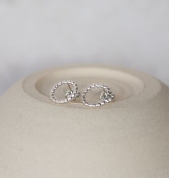 Sterling Silver Dotty Circle Studs, 4 of 8