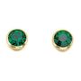 18ct Gold Plated May Birthstone Stud Earrings, thumbnail 4 of 8