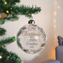 Personalised First Christmas As Glass Bauble, thumbnail 2 of 3