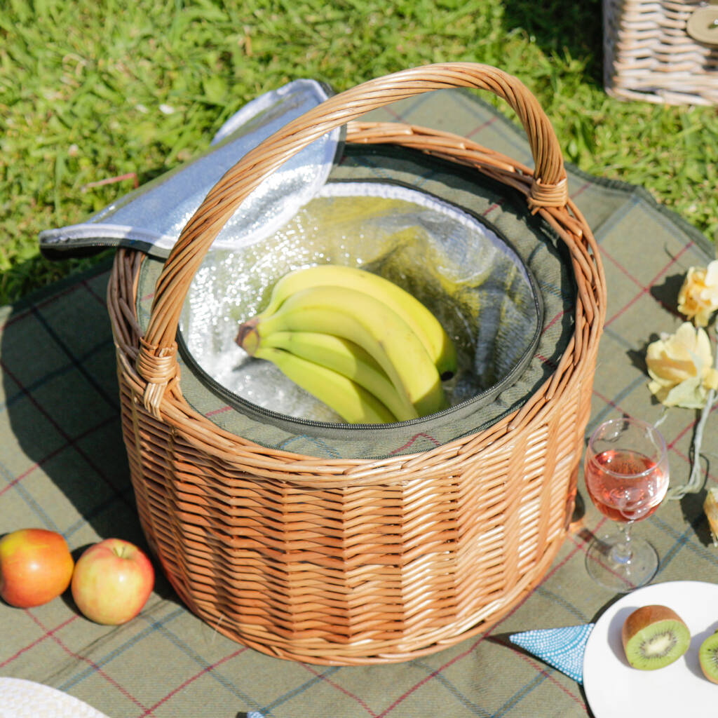 Personalised Traditional Round Picnic Hamper Gift By Dibor