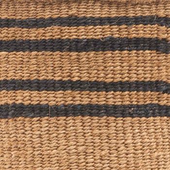 Thin Stripe Charcoal And Natural Storage Basket, 5 of 8