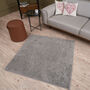 The Rugs Plain Grey Shaggy Rug, thumbnail 10 of 12