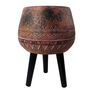 Large Composite Brown / Black Planter With Stand, thumbnail 2 of 7