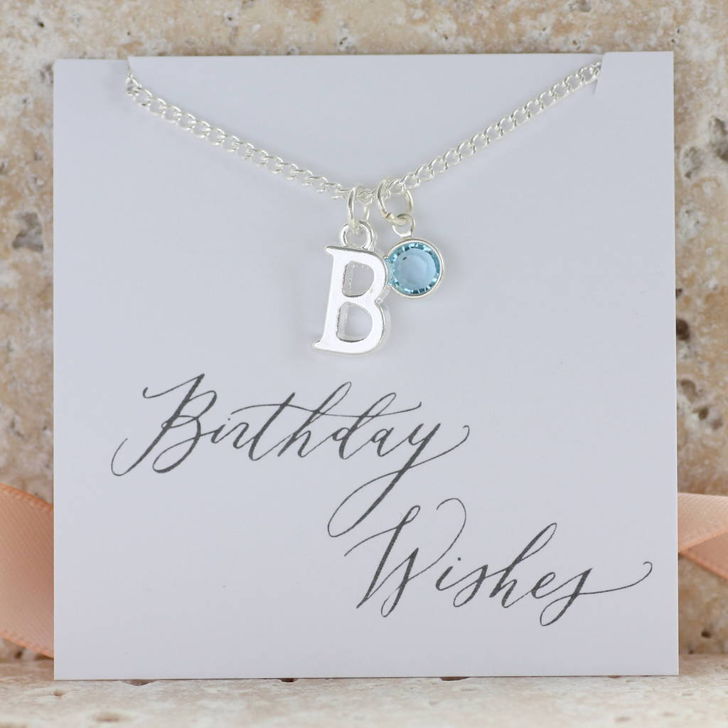Personalised Birthstone Charm Necklace, 1 of 8