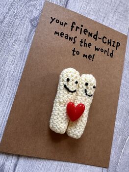 Chips Crochet Birthday Thank You Card Handmade, 3 of 12