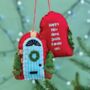 Personalised New Home Christmas Door Bauble, thumbnail 1 of 3
