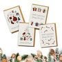 Candy Canes Seed Paper Christmas Cards Four Pack, thumbnail 1 of 2