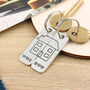 Couples New Home Gift Personalised Pair Of Keyrings, thumbnail 3 of 5