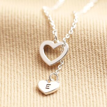 Personalised Mismatched Heart Lariat Necklace, 4 of 8