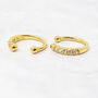 Dainty Ear Cuff Paved Conch Hoops No Piercing Required, thumbnail 4 of 6