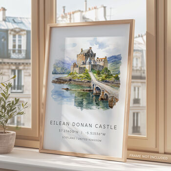 Scotland Travel Print Of Eileen Donan Castle, 3 of 7
