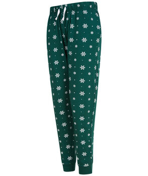 Family Christmas Pyjamas With Green Snowflakes, 8 of 12