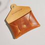 Personalised Tan Brown Leather Card + Coin Purse, thumbnail 3 of 5