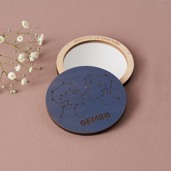 Personalised Star Sign Zodiac Pocket Mirror, 4 of 10