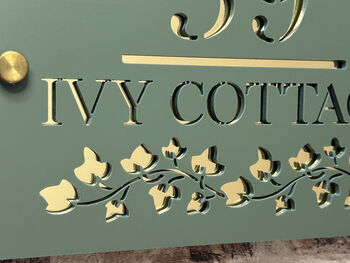 Personalised Ivy Design House Acrylic Number Sign, 3 of 6