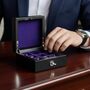 Personalised Hand Finished Leather Cufflink Box, thumbnail 10 of 10