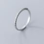 Sterling Silver Crystal Band Adjustable Ring, thumbnail 1 of 4
