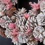Winter Sparkle Pink Christmas Wreath, thumbnail 4 of 5