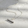 Men’s Slim T Bar Pendant Necklace, thumbnail 1 of 7