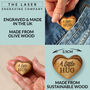 A Little Hug, Tiny Hug Token, Olive Wood, thumbnail 6 of 10
