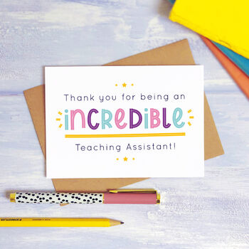 Incredible Teaching Assistant Card, 5 of 10
