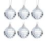 Set Of Six Mini Disco Ball Baubles, thumbnail 2 of 4