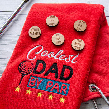 The Golffather Novelty Tri Fold Golf Towel, 6 of 9