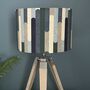 Seattle Blue Retro Style Drum Lampshades, thumbnail 1 of 8
