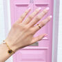 Gold Plated Coin And Pearl Chain Bracelet, thumbnail 5 of 6