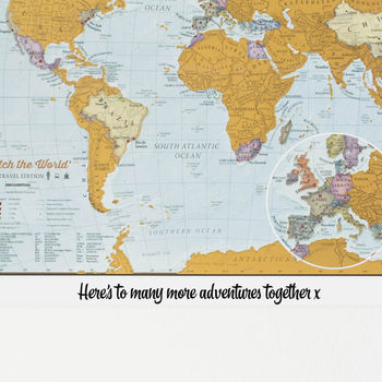 Personalised Scratch The World® Travel Edition Map, 4 of 12