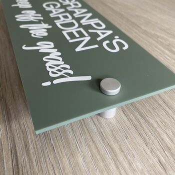 Personalised Acrylic Garden Sign With Fixings, 6 of 11