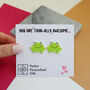 Toadally Awesome Acrylic Frog Stud Earrings, thumbnail 2 of 9