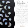 Rainbow Moonstone Moon And Star Earrings, thumbnail 5 of 10